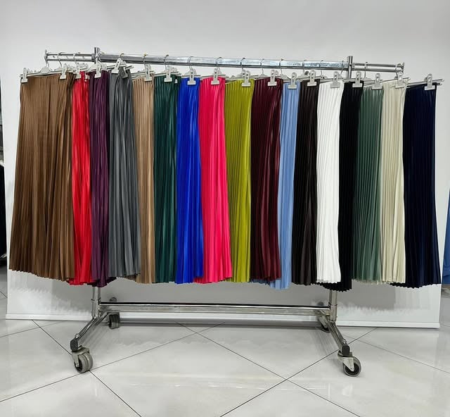 Pleated Maxi Skirt