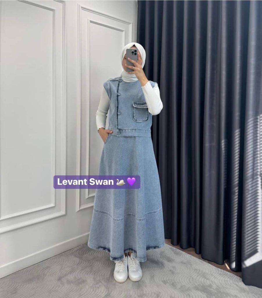 DenimSkirt Formal set 2 pcs||S24