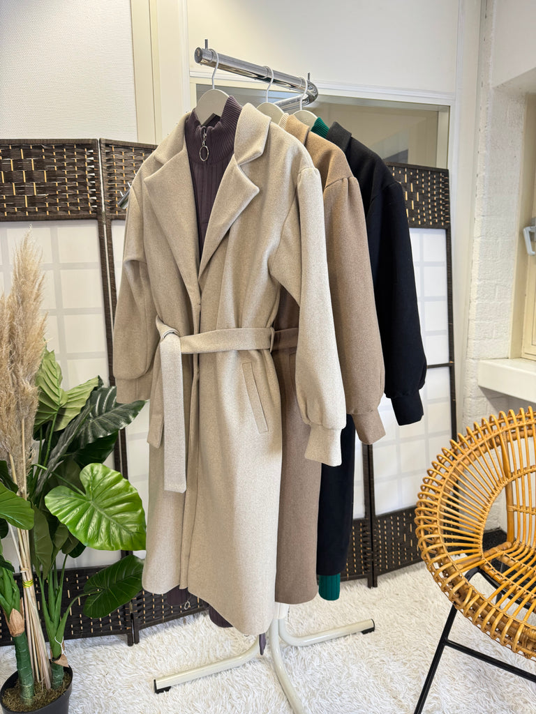 Classic Belted Overcoat