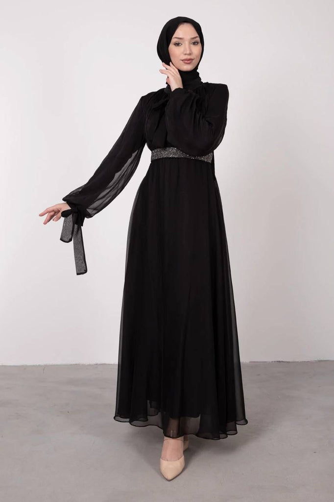 Evening Dress - Modest - Black