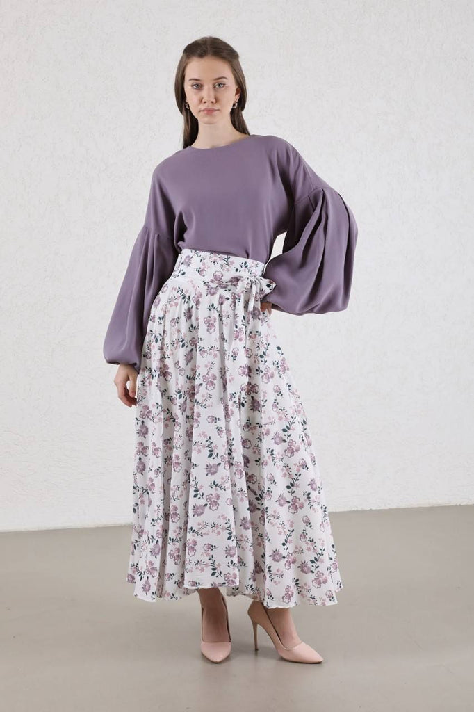 Flowery - Modest - Dress