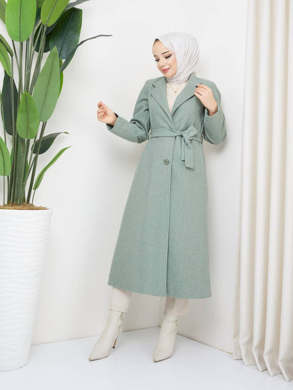 Cozy Belted Overcoat