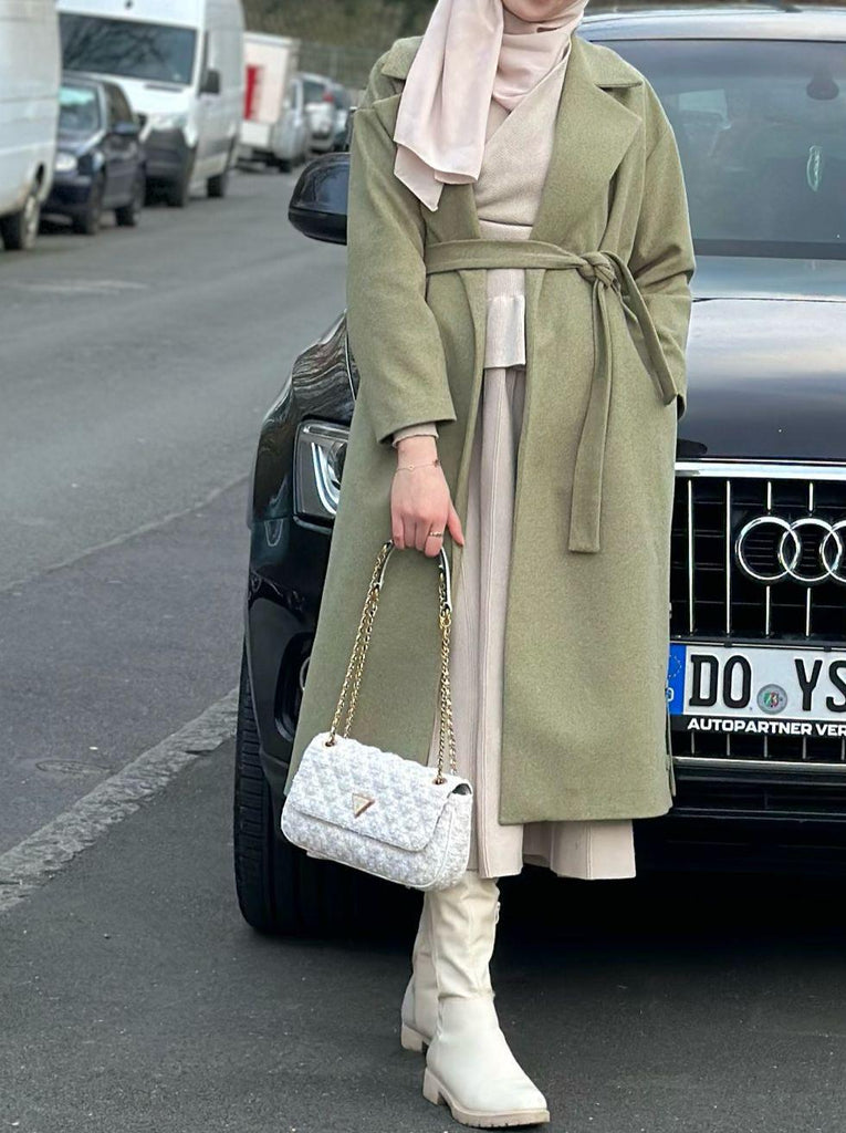 Classic Belted Wrap Coat