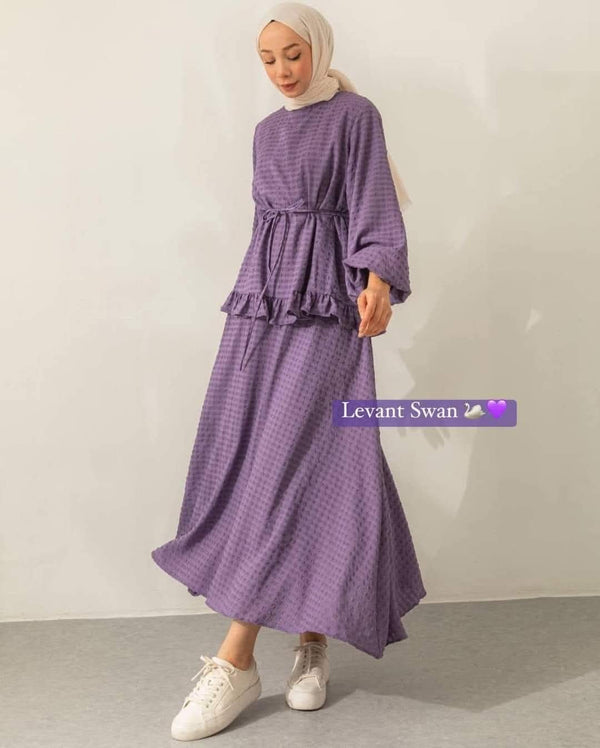 Two-Piece Modest Set with Belt