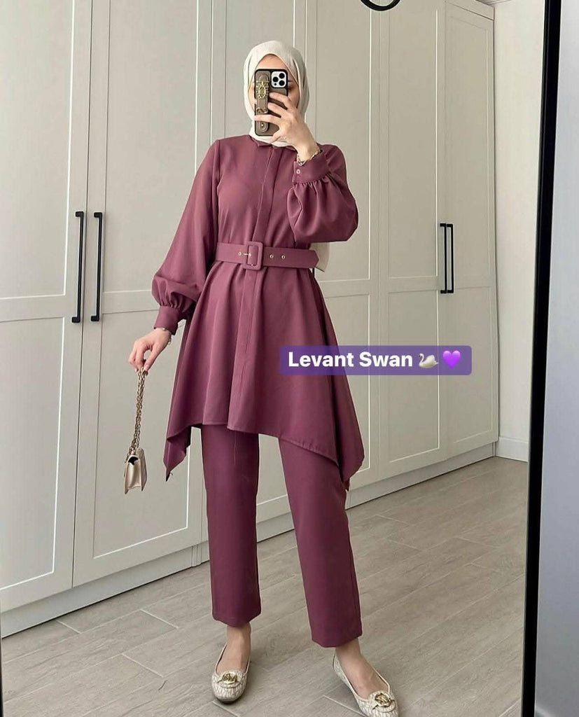 Asymmetrical Tunic & Pants Set