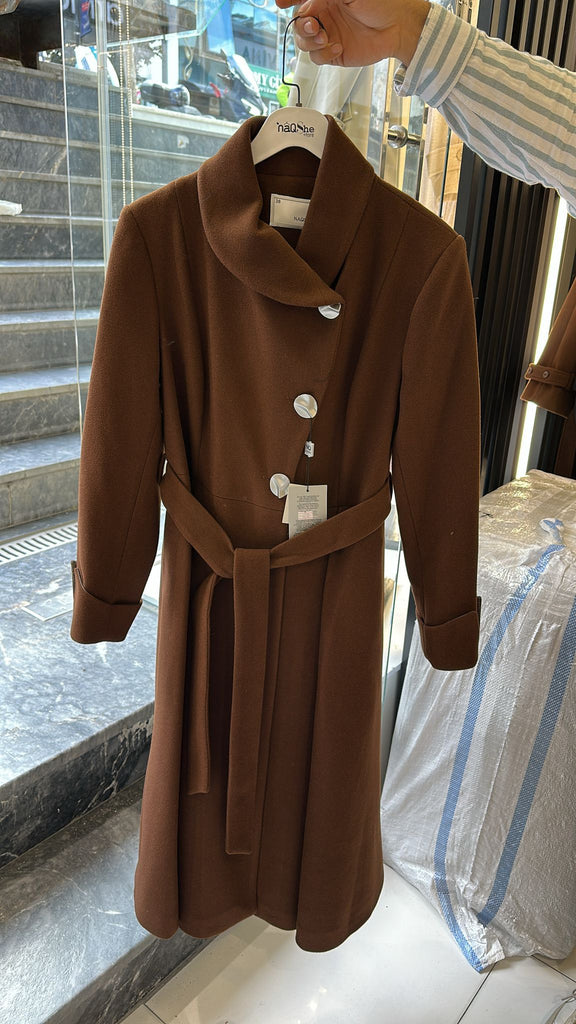 Women’s Elegant Long Coat with Belt