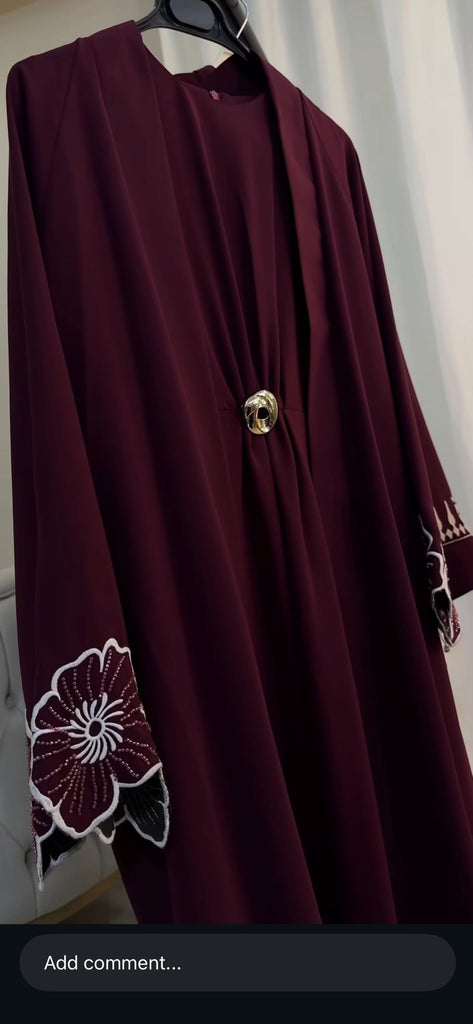 Elegant Modest Two-Piece Abaya Set