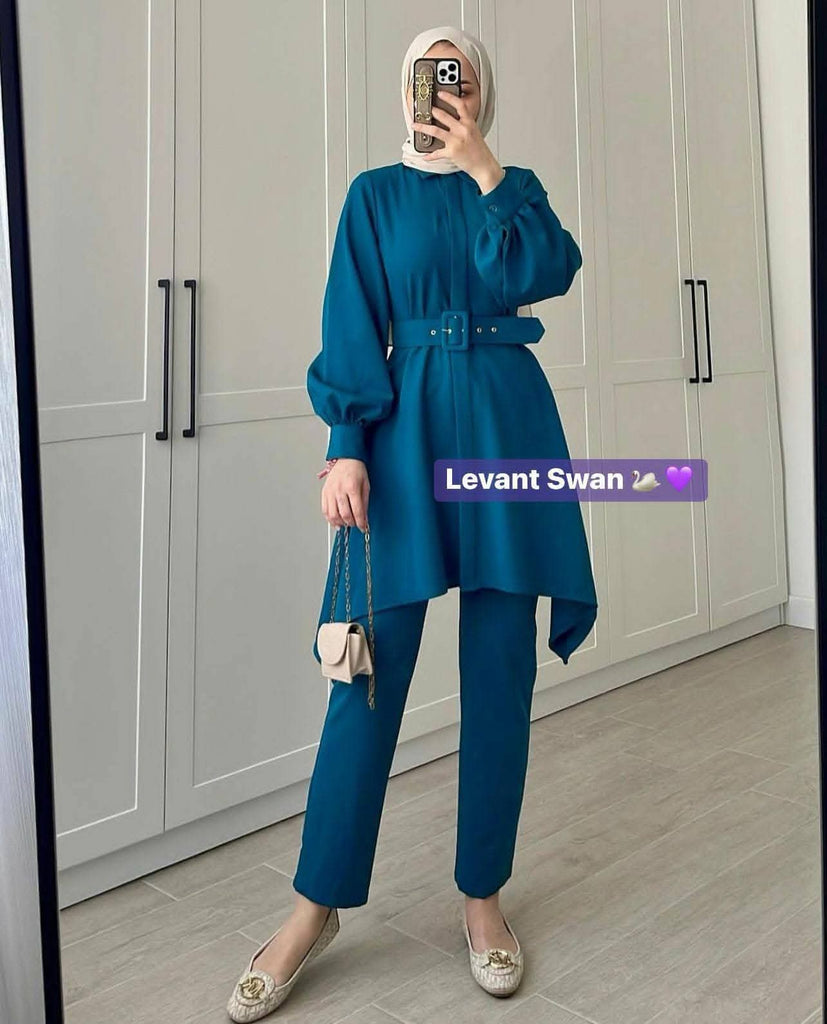 Asymmetrical Tunic & Pants Set