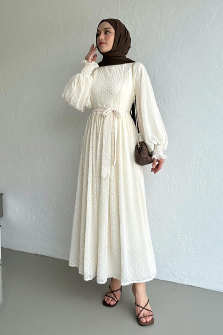 Elegant Textured Maxi Dress