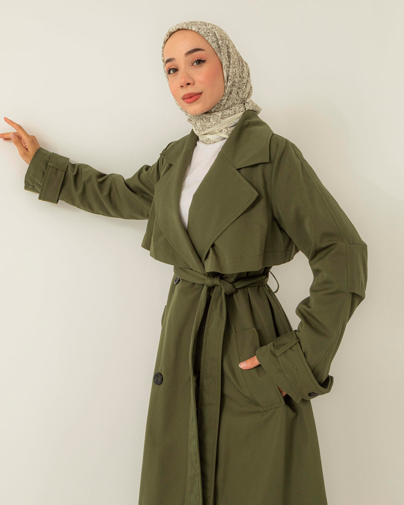 Classic Double-Breasted Trench Coat