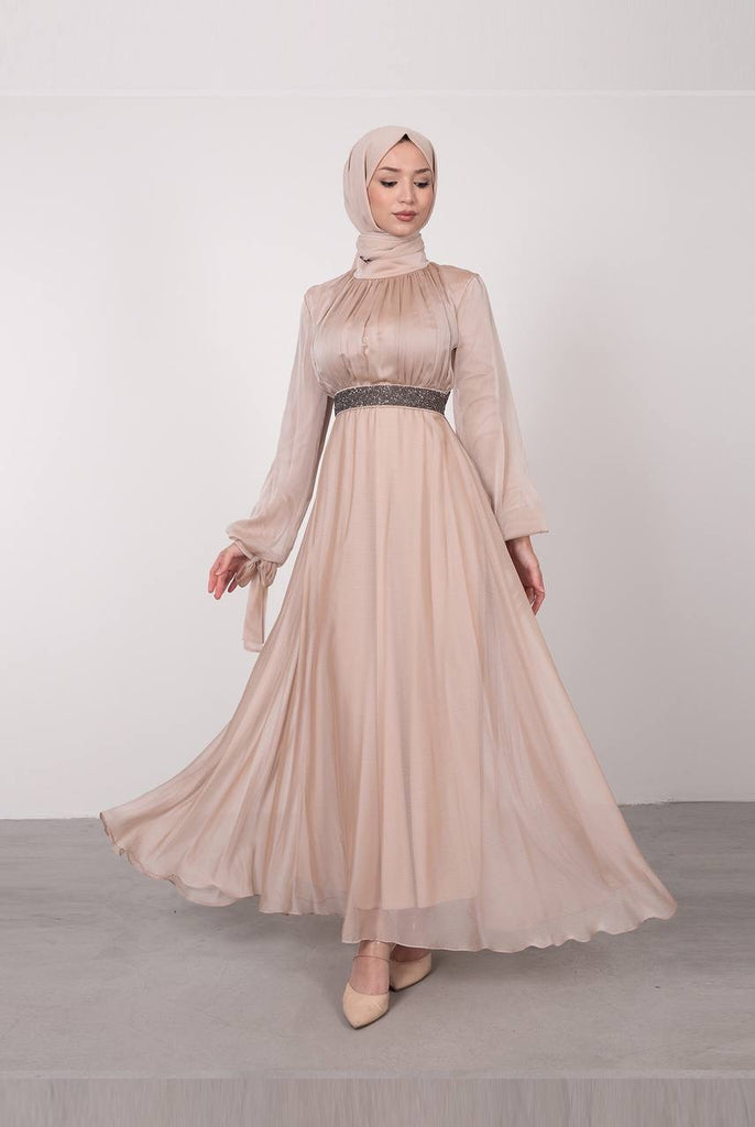 Evening Dress - Modest - Black || S23