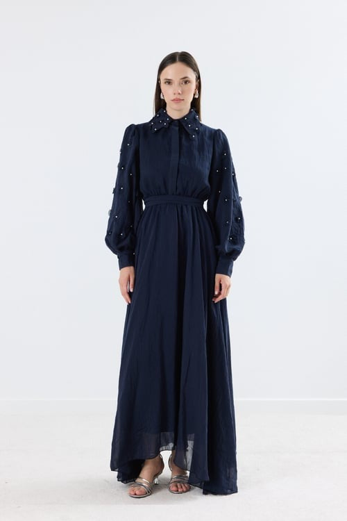 Tanya Pearl Detail Maxi Dress