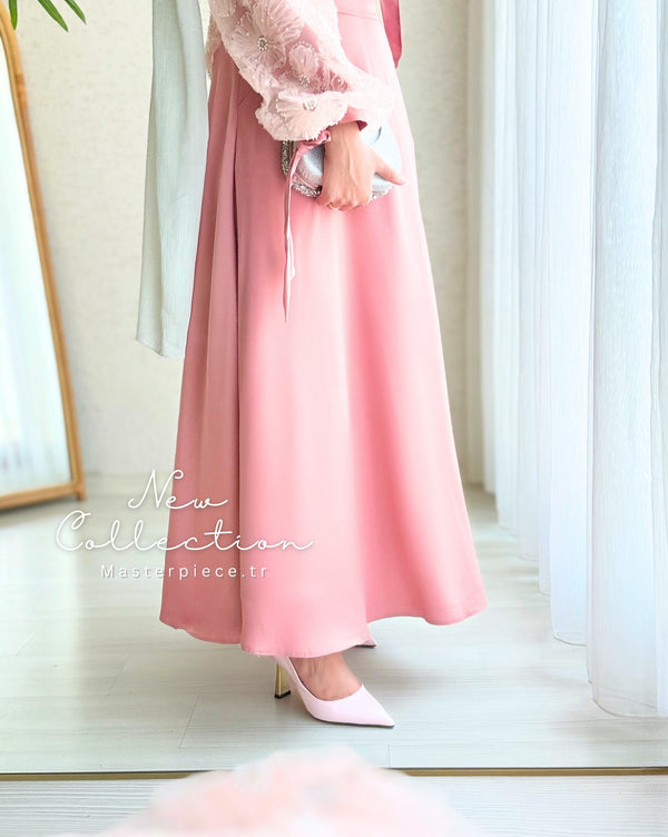 Elegant Modest Lace Top & Long Skirt Set