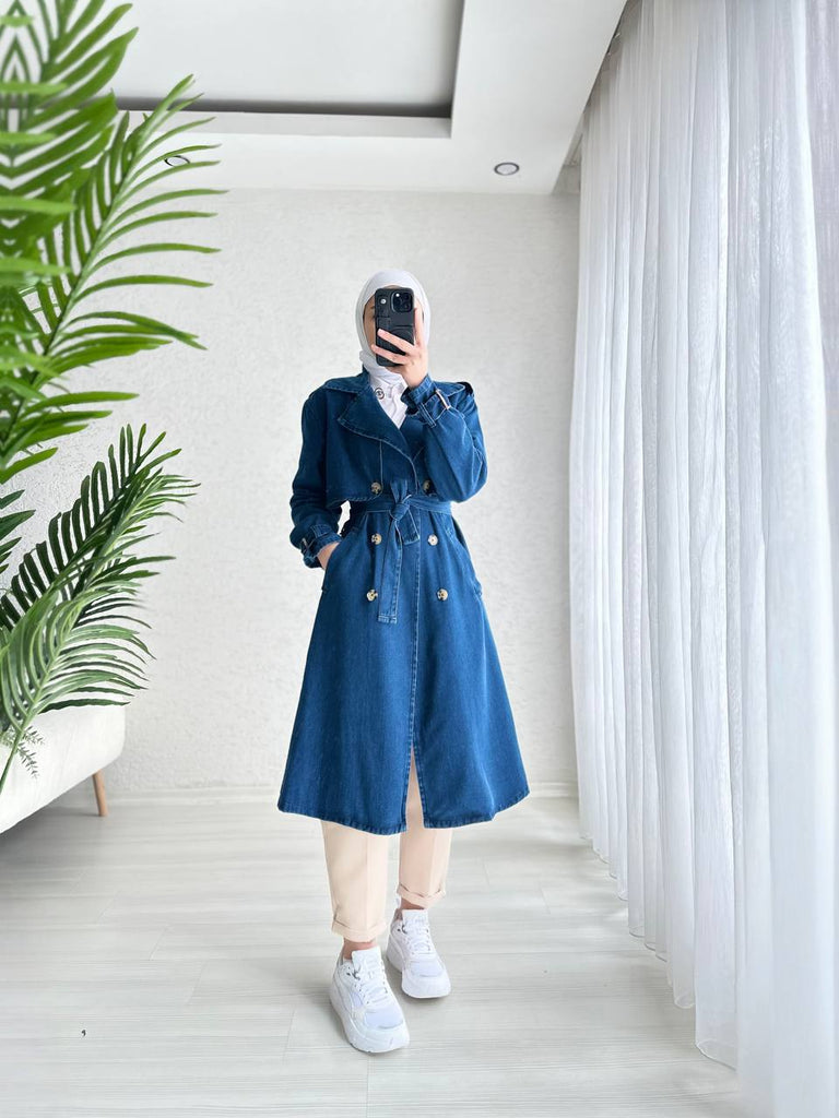Denim Trench Coat