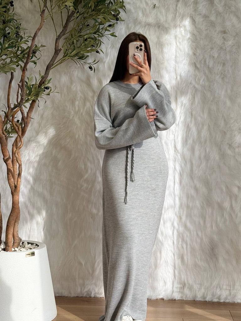 Long Modest Knit Dress