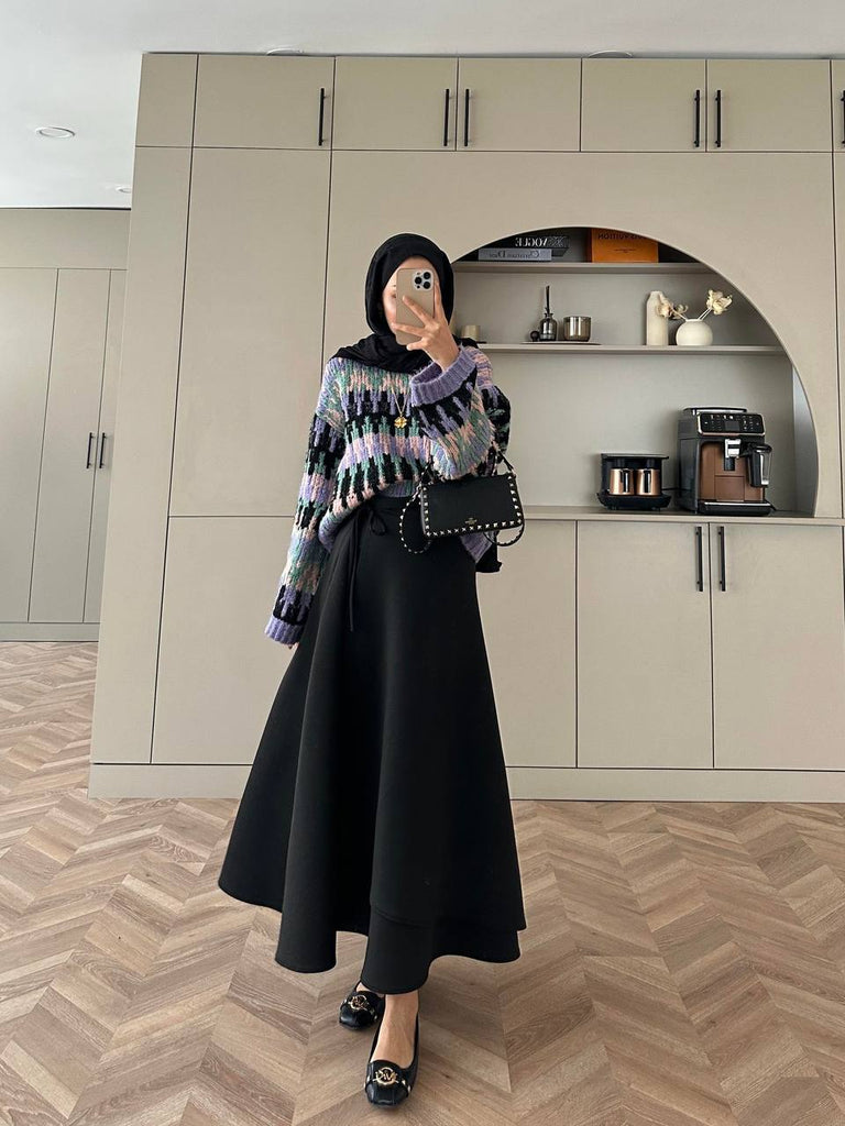 Modern Modest scuba  Skirt Set